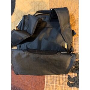 Momigo Diaper Bag Backpack Black Multi Compartment Travel Baby Bag